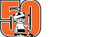 50th anniversary Suburban Hockey Schools Logo